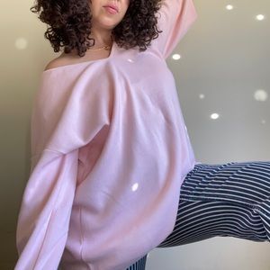 Vintage AVALIN Pink V Neck Pullover